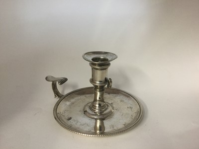 Lot 2006 - A George III Silver Chamber-Candlestick