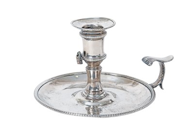 Lot 2006 - A George III Silver Chamber-Candlestick