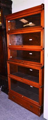 Lot 458 - A Globe Wernicke five section bookcase