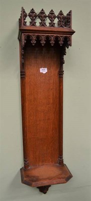 Lot 464 - A Gothic carved oak wall bracket