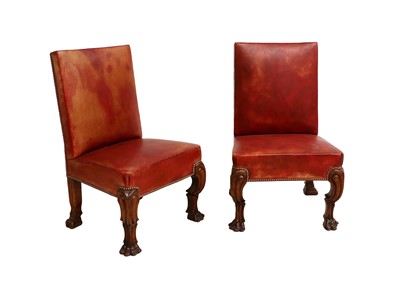 Lot 205 - A Pair of Irish George II-Style Hall Chairs,...