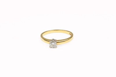 Lot 42 - An 18 Carat Gold Diamond Solitaire Ring,...