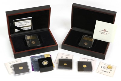 Lot 303 - A Collection of Commemorative Fractional Gold...