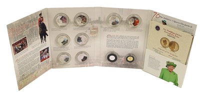 Lot 302 - 3x Commemorative Coin Sets Featuring Gold...