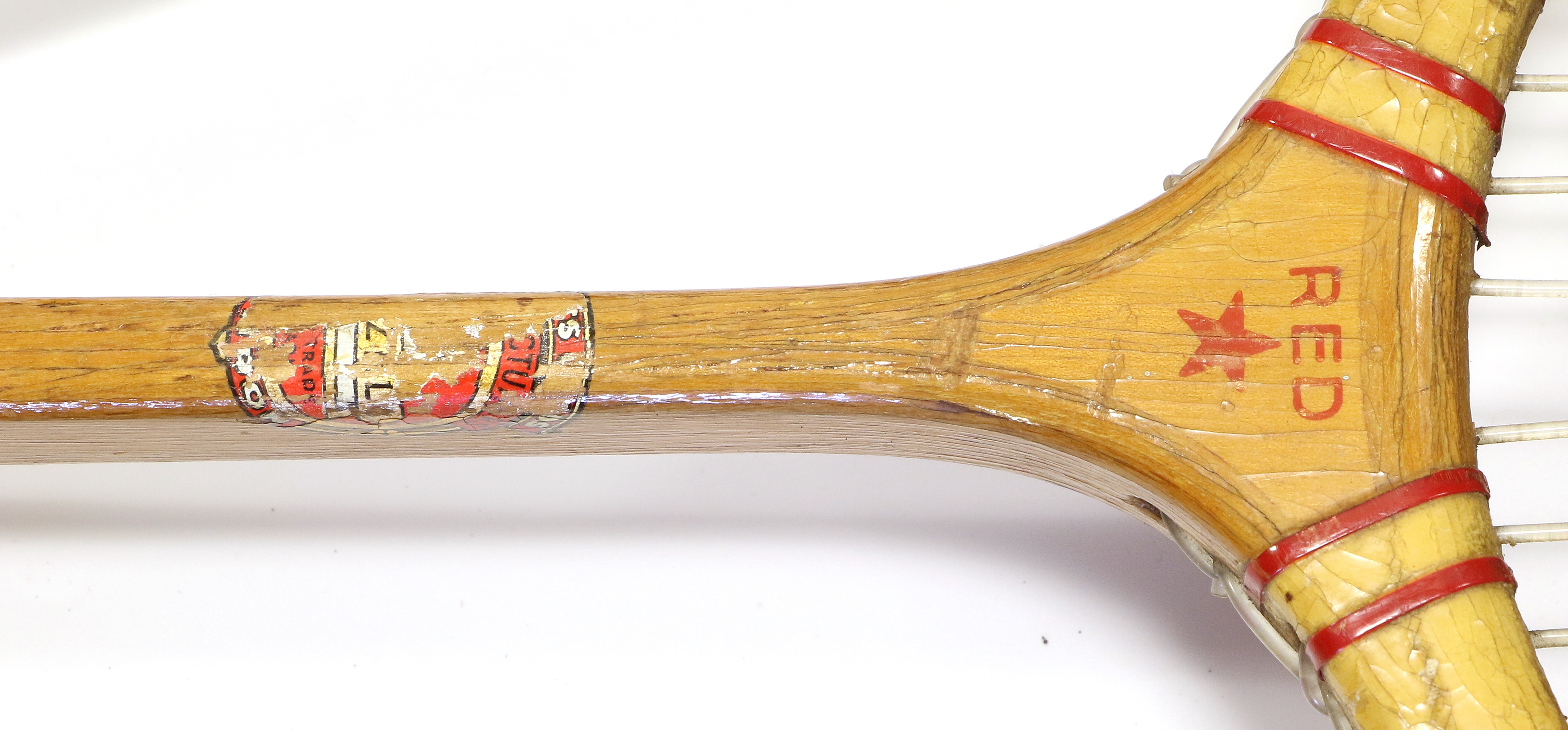 Lot 4006 - Hazell's Streamline Red Star Tennis Racket