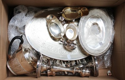 Lot 109 - A Collection of Assorted Silver Plate,...