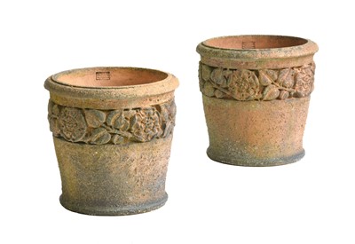 Lot 611 - A Pair of Liberty & Co. Terracotta Planters,...