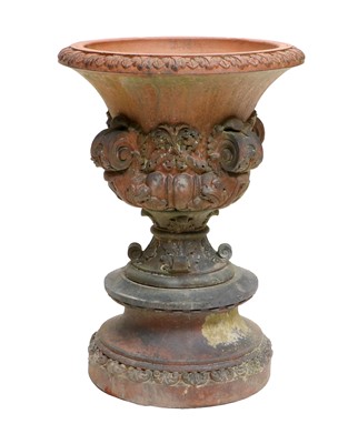 Lot 191 - ♦ A Large Victorian Terracotta Garden Urn,...