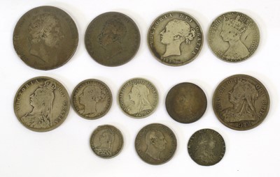 Lot 71 - Assorted 19th Century Silver British Coins, 12...