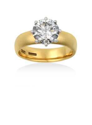 Lot 2313 - An 18 Carat Gold Diamond Solitaire Ring the...