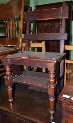 Lot 479 - A pair of Victorian mahogany metamorphic library steps