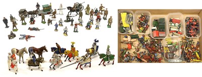 Lot 308 - Britains Knights Of Agincourt A Collection Of Eight Mounted Figures