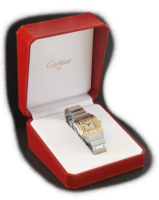 Lot 2165 - Cartier: A Steel and Gold Calendar Centre...