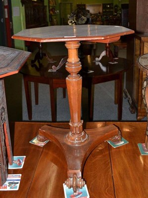 Lot 487 - A mahogany wine table