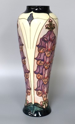 Lot 21 - A Moorcroft Foxglove Vase, designed by Rachel...