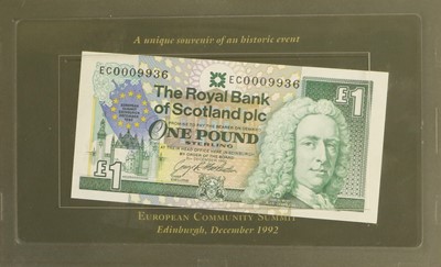 Lot 466 - A Scottish Banknote Album, 26 Scottish notes...