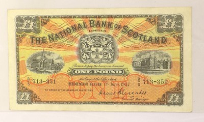 Lot 466 - A Scottish Banknote Album, 26 Scottish notes...