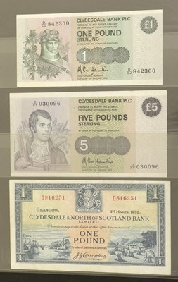 Lot 466 - A Scottish Banknote Album, 26 Scottish notes...