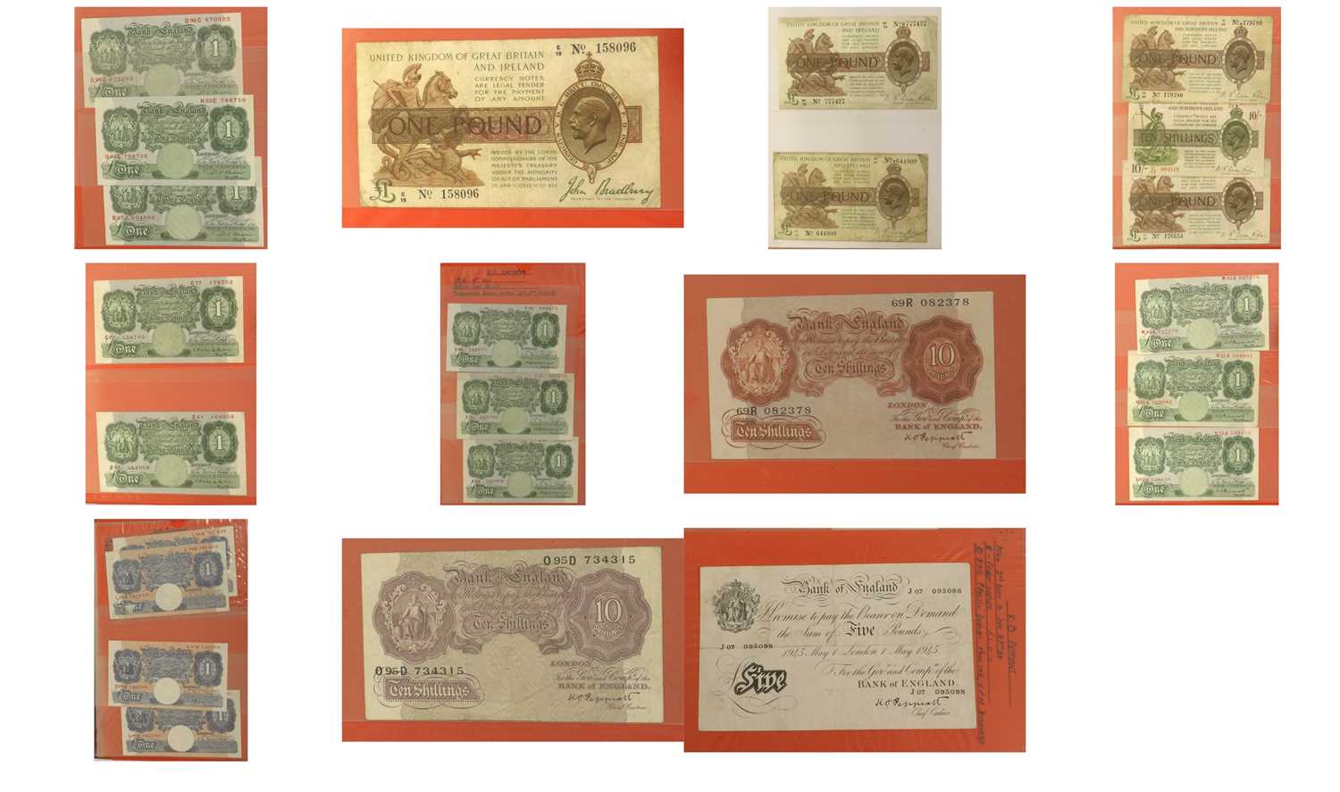 Lot 460 - A Pre-1950 British Banknote Album, 24 notes