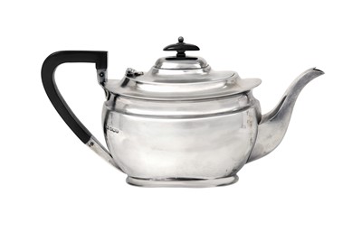 Lot 2458 - A George V Silver Teapot