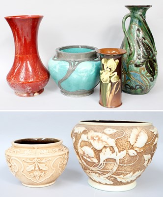 Lot 79 - A C H Branham of Barum Earthenware Vase,...