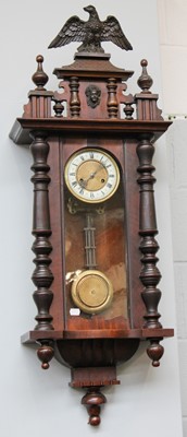 Lot 1243 - A Vienna type wallclock