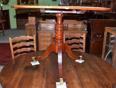 Lot 500 - A 19th century mahogany tripod table