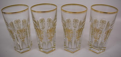 Lot 187 - A Set of Four Baccarat Harcourt Empire Pattern...