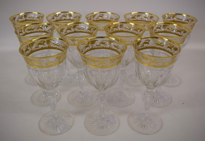 Lot 188 - A Set of Twelve Continental Red Wine Glasses,...