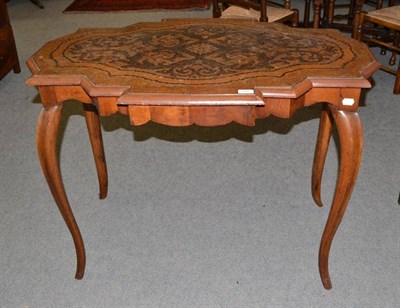 Lot 501 - Victorian inlaid centre table