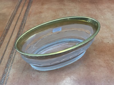 Lot 179 - A Moser, Karlsbad Glass Oval Bowl, the broad...