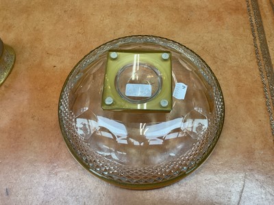 Lot 179 - A Moser, Karlsbad Glass Oval Bowl, the broad...
