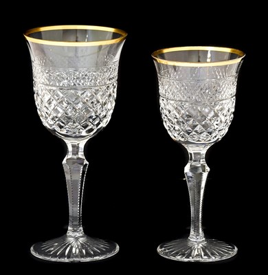 Lot 193 - A Set of Twelve Wine Glasses, the bell shaped...