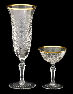 Lot 194 - A Set of Twelve Champagne Flutes, en suite...