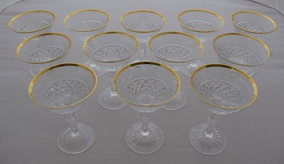 Lot 194 - A Set of Twelve Champagne Flutes, en suite...