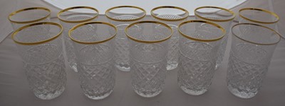 Lot 195 - A Set of Twelve Sherry Glasses, en suite 15cm...