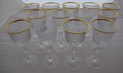 Lot 195 - A Set of Twelve Sherry Glasses, en suite 15cm...