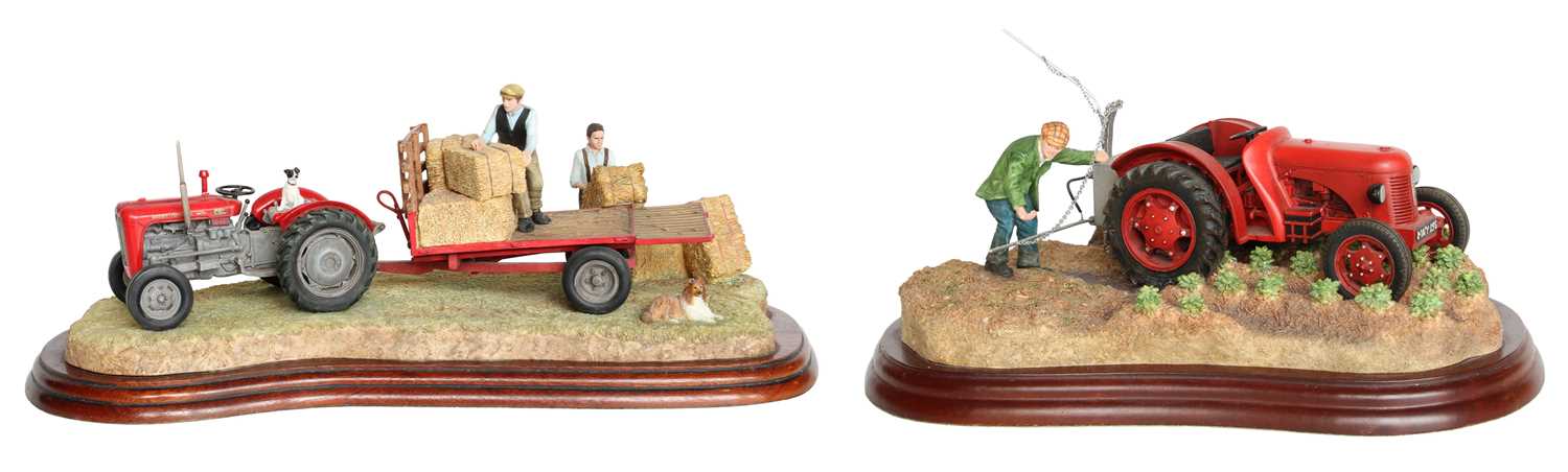 Lot 21 - Border Fine Arts Studio Tractor Models:...