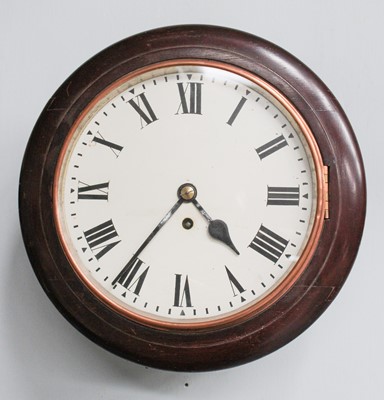 Lot 1108 - A Mahogany Wall 10'' Timepiece, movement...