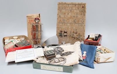 Lot 190 - Assorted Sewing Related Accessories and Other...