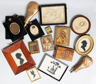 Lot 268 - Assorted Framed Late 19th Century Silhouettes,...