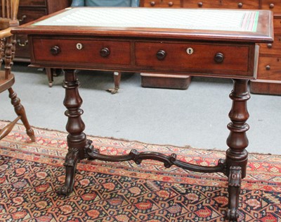 Lot 1181 - A Victorian Mahogany Tile Top Side Table, with...