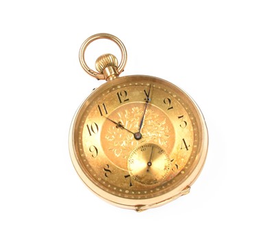 Lot 242 - A 15 Carat Gold Pocket Watch (a.f.)