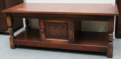 Lot 1315 - An Oak Coffee Table, 122cm by 51cm by 46cm