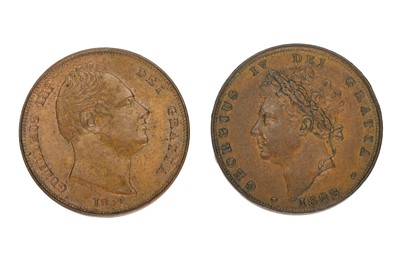 Lot 179 - 2x Regency Period Farthings, comprising:...