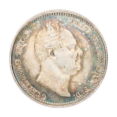 Lot 187 - William IV, Shilling 1834, (S.3835); rainbow...