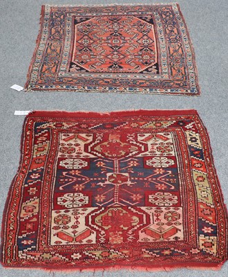 Lot 1099 - A Hamadan Sennah Rug, the terracotta Herati...