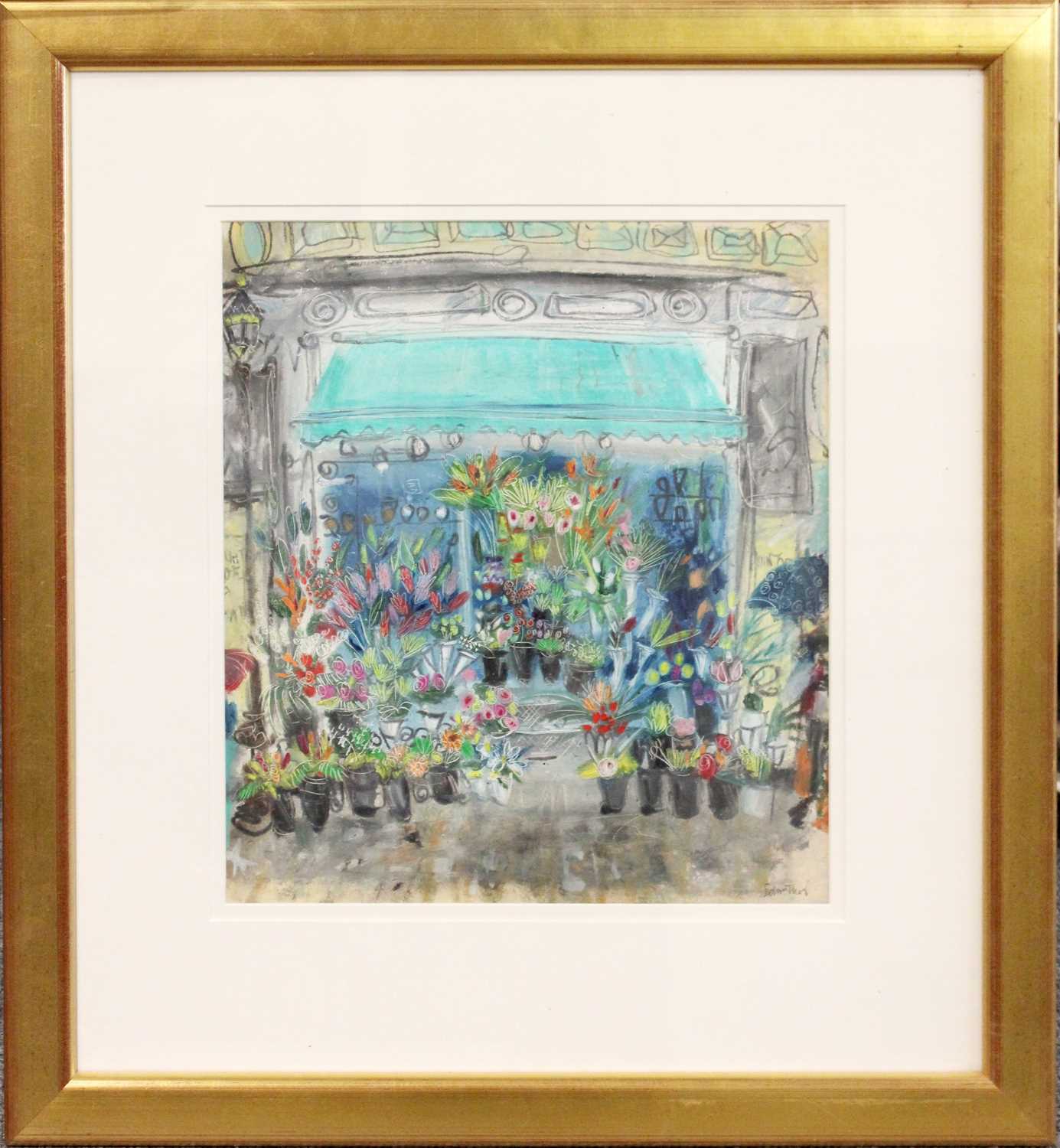 Lot 1058 Selina Thorp (b.1968) "Flower Stall Paris"