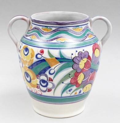 Lot 199 - A Poole Pottery Twin Handled Vase by Marian...