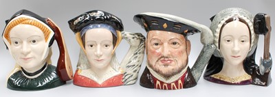 Lot 104 - Royal Doulton Character Jugs, Henry VIII (x2)...